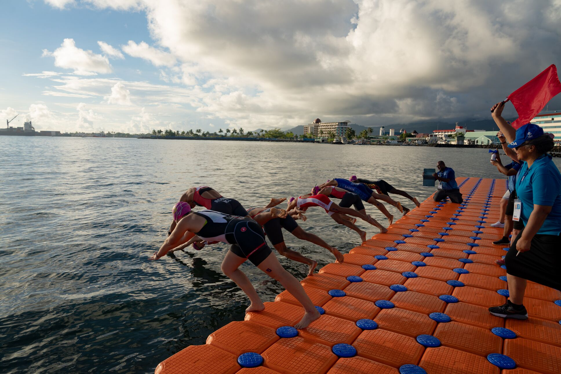 Triathlon competition was also held ©Pacific Games News Service