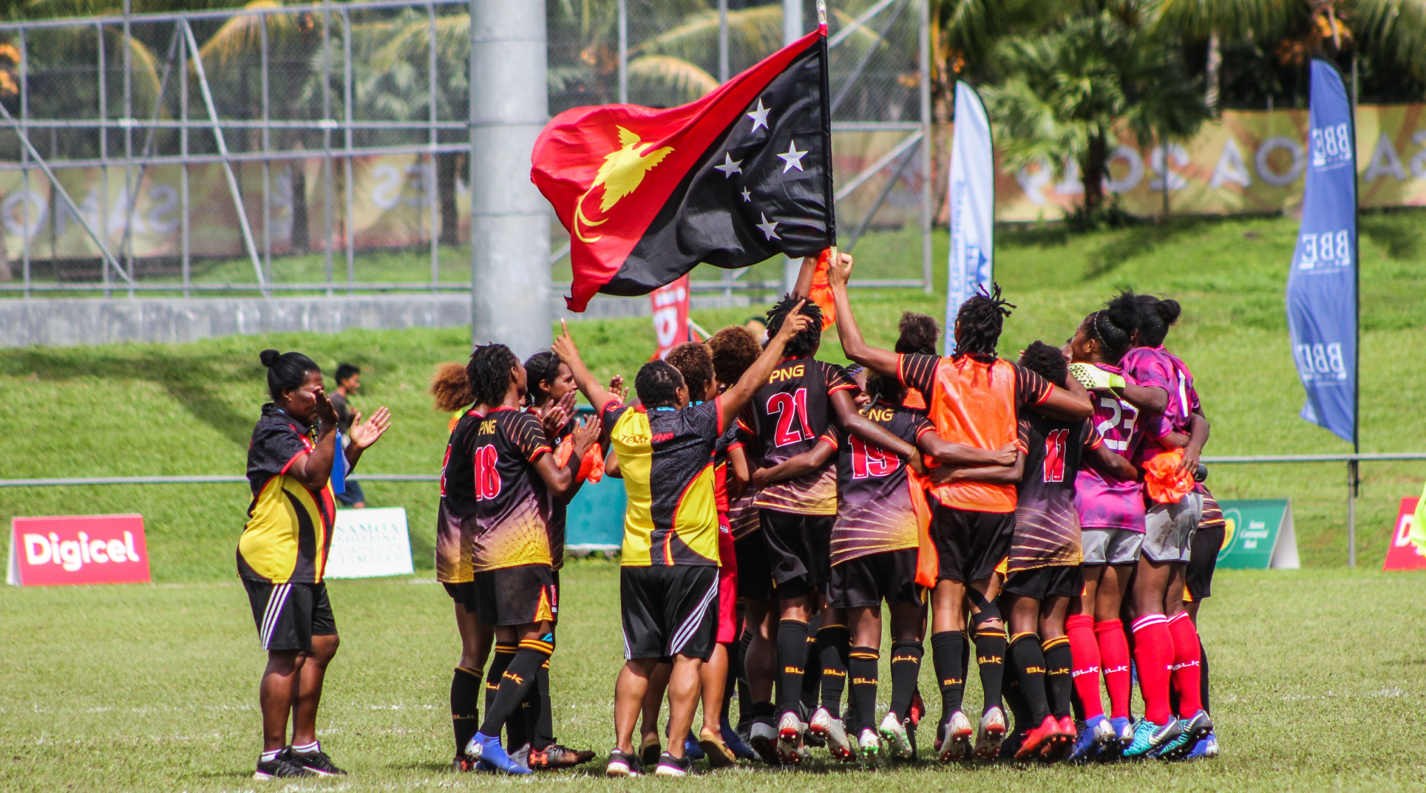 Papua New Guinea won a fifth straight women's football title ©Pacific Games News Service