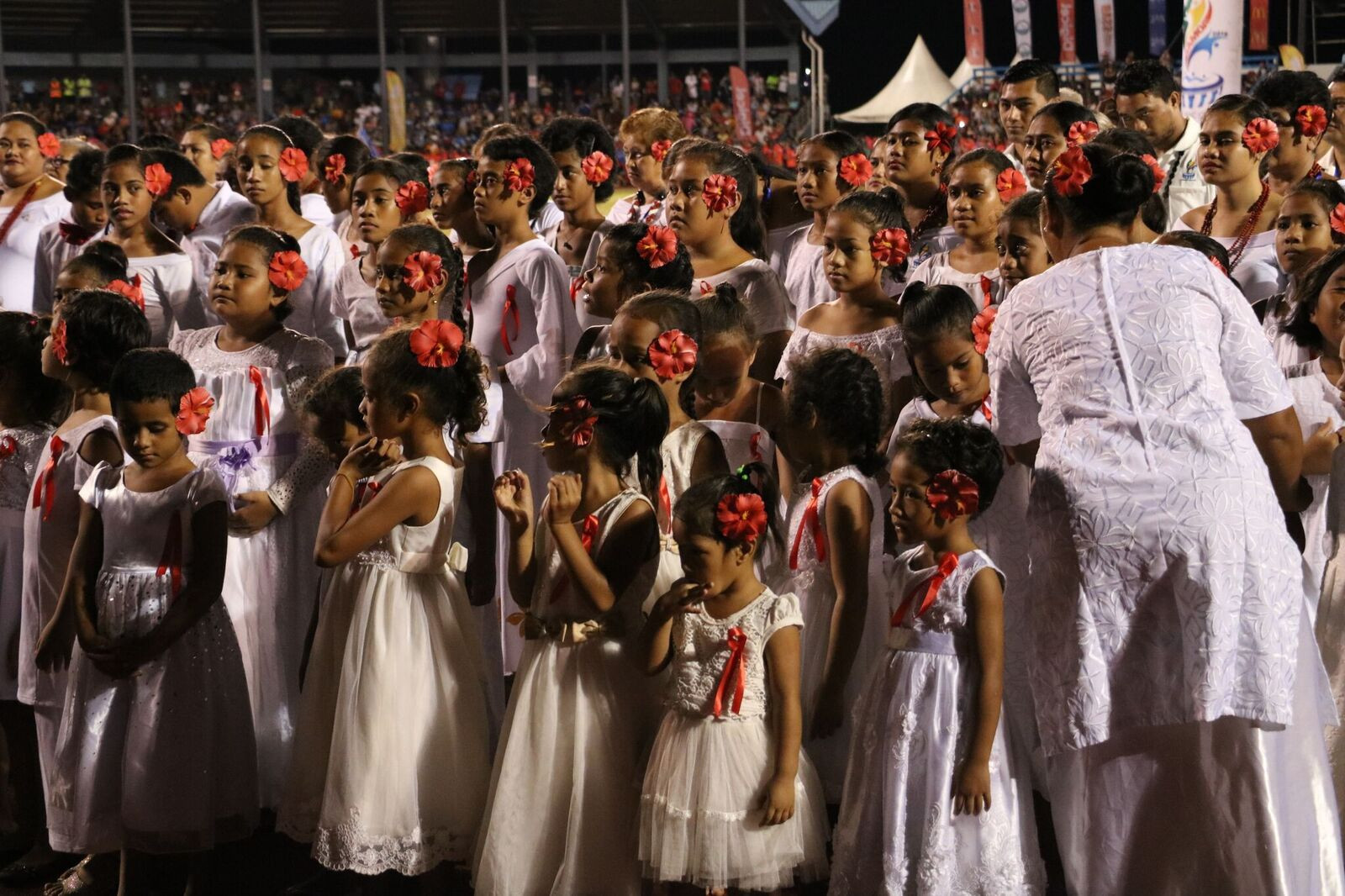 The Closing Ceremony featured plenty of pageantry including thousands of students and schoolchildren performing ©Games News Service