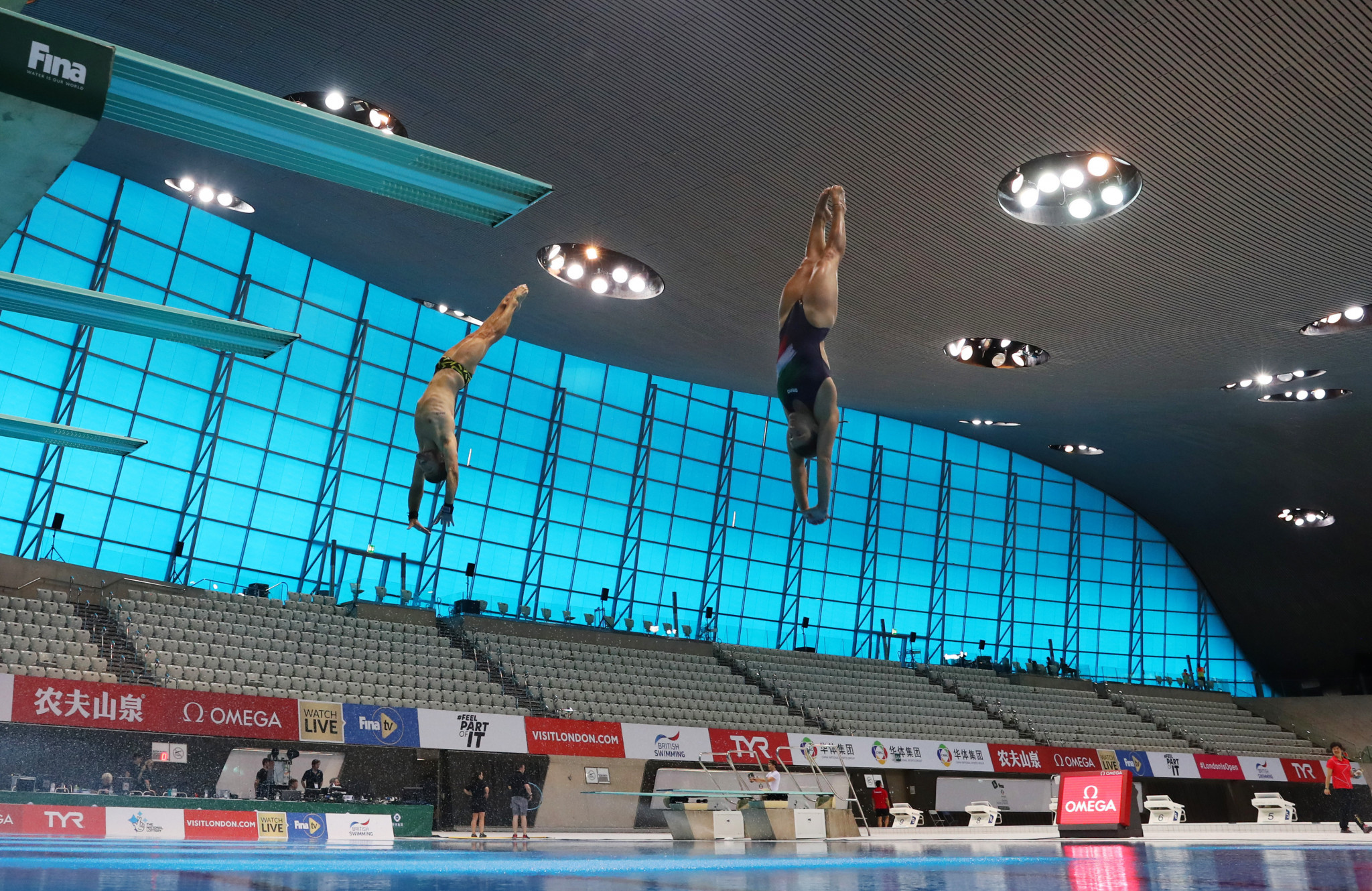 London Aquatics Centre staged the three-day International Swimming Federation's Diving World Series in May ©Getty Images