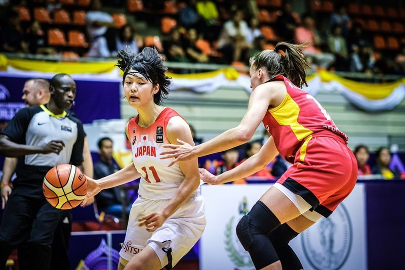 Japan beat Germany, one of the four top seeds, in their opening group match at the FIBA Women's Under-19 World Cup in Bangkok today ©FIBA