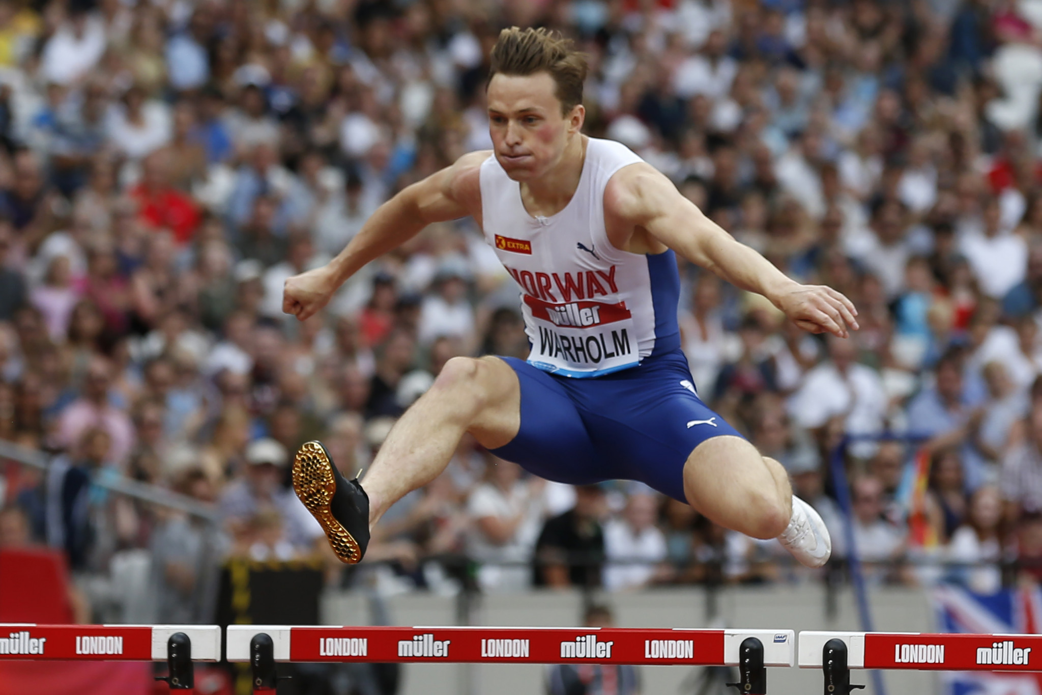 Warholm lowers his European 400m hurdles record on first day of London Diamond League meeting