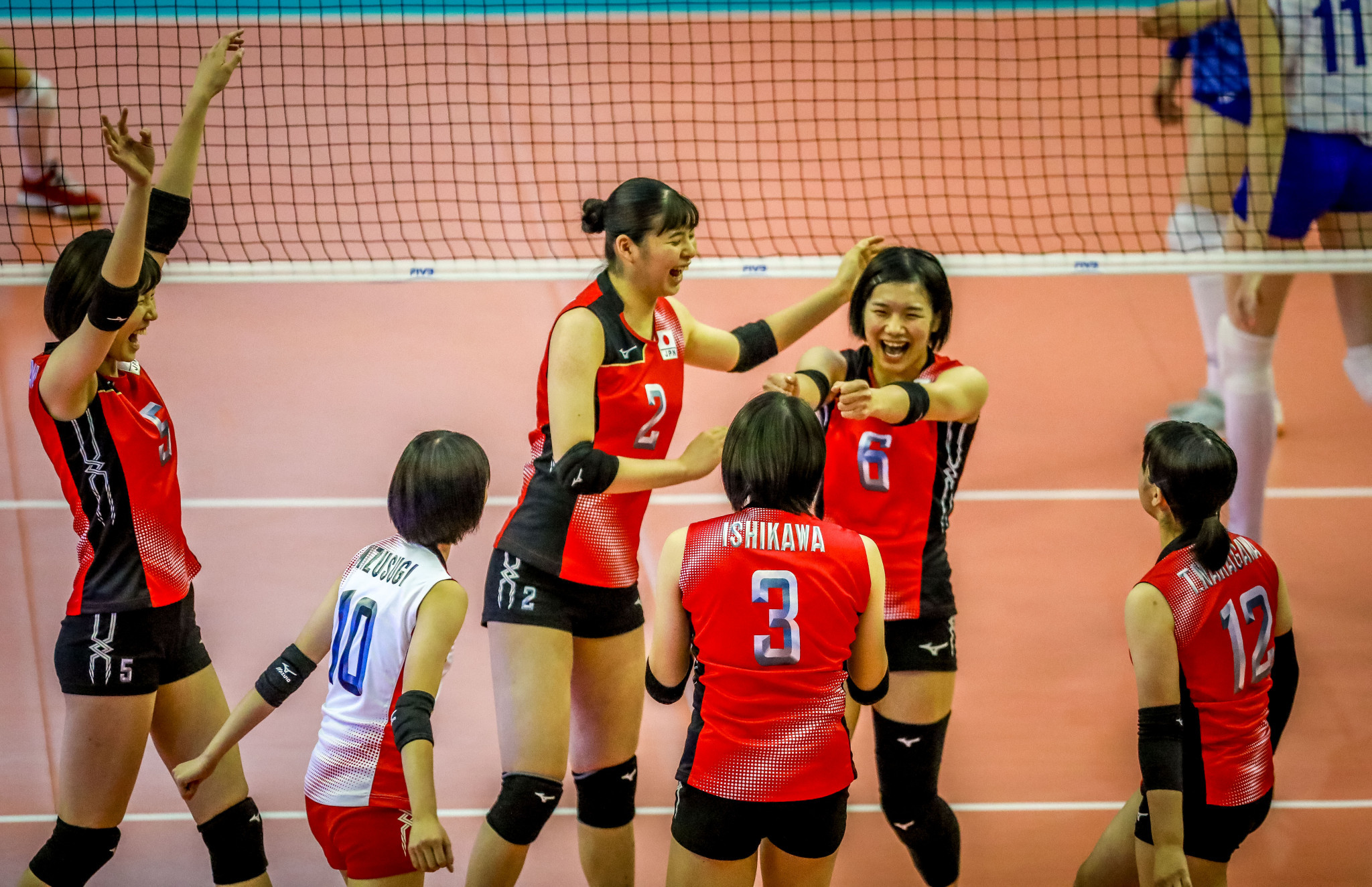 Japan knocked out Russia to reach the final ©FIVB