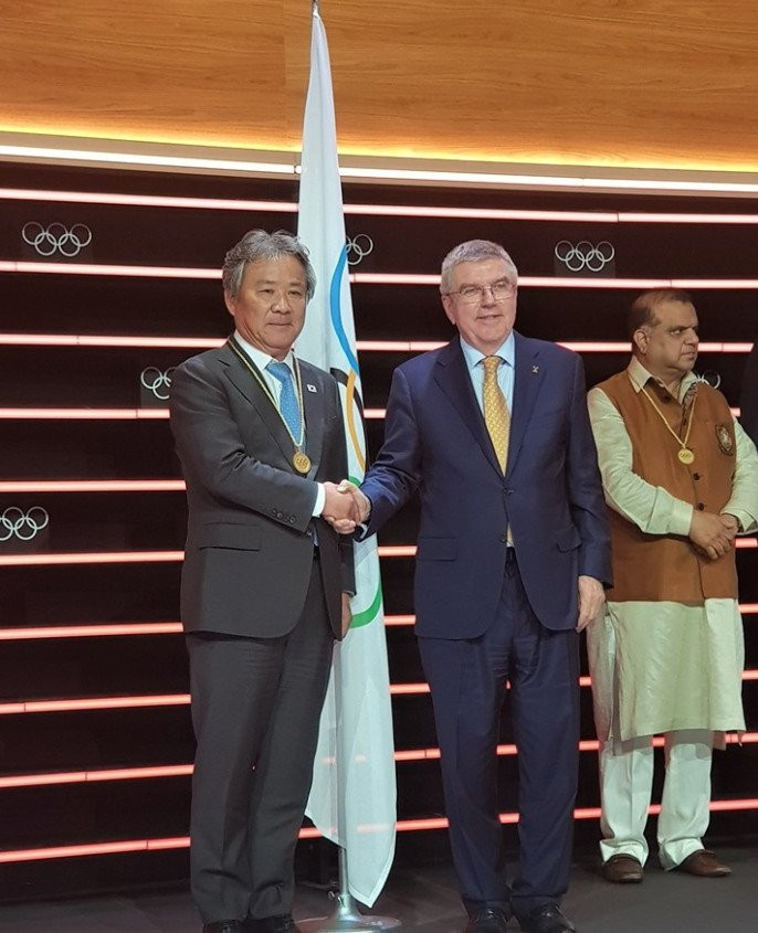 Lee Kee-heung, President of the Korean Sport & Olympic Committee, vowed to make a North-South Korean bid for the 2032 Olympic Games a success after becoming an IOC member ©KSOC