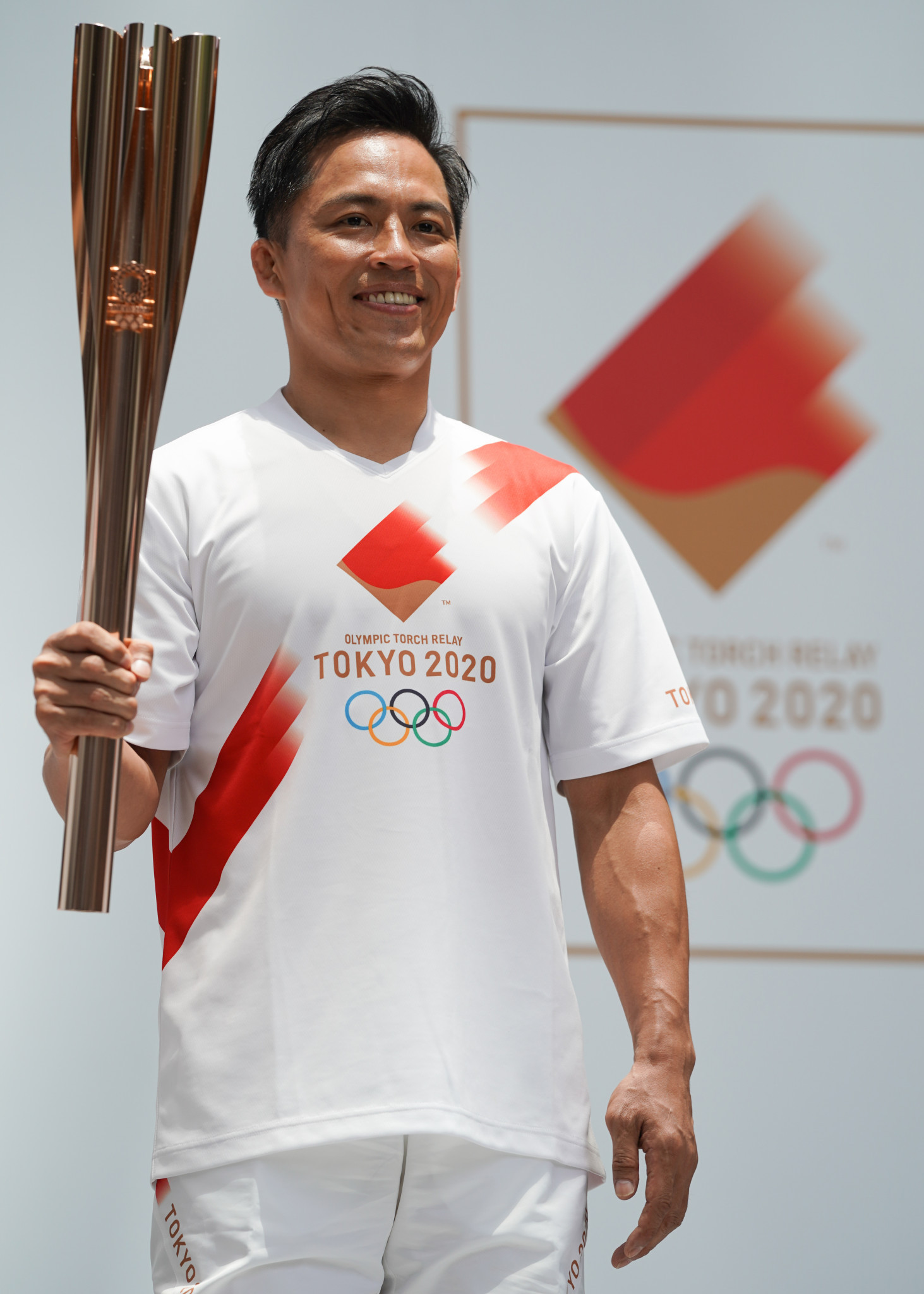 Japan's three-times Olympic judo champion Tadahiro Nomura is an ambassador for the Tokyo 2020 Torch Relay, and was also on the selection panel to choose the best design for next year's medals ©Getty Images