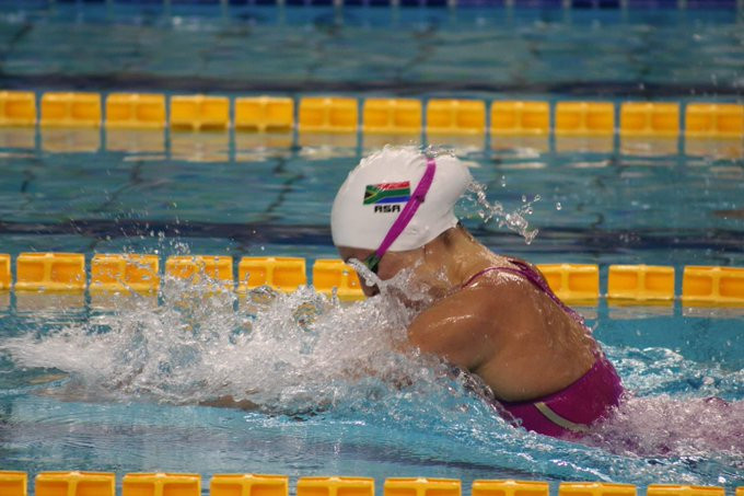 Tatjana Renske Schoenmaker became South Africa's most decorated Universiade swimmer ever at Naples 2019 ©USSA