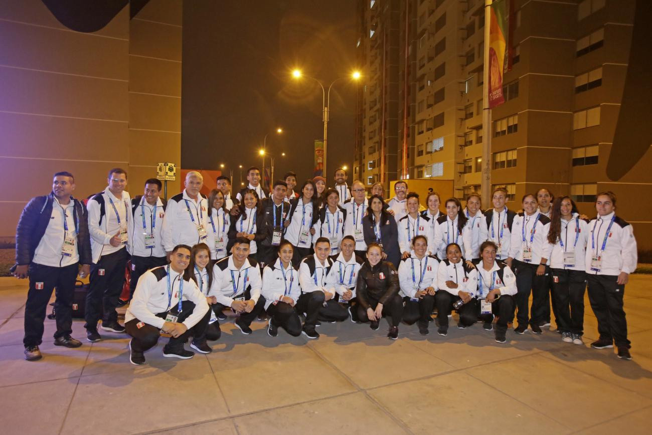 Peruvian athletes were the first to enter the 2019 Pan American Games Village in Lima ©Lima 2019