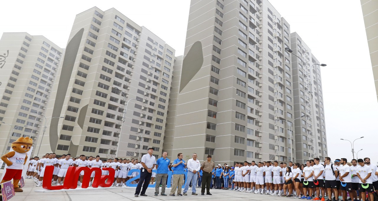 The 2019 Pan American Games Village consists of seven towers and is set to house 7,902 people ©Lima 2019