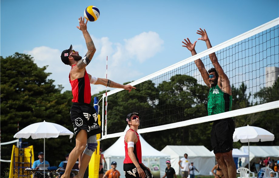 Austrians Tobias Winter and Julian Horl beat second-seeded Vitor Felipe and Pedro Solberg of Brazil to reach the main draw of the Tokyo 2020 beach volleyball test event ©FIVB