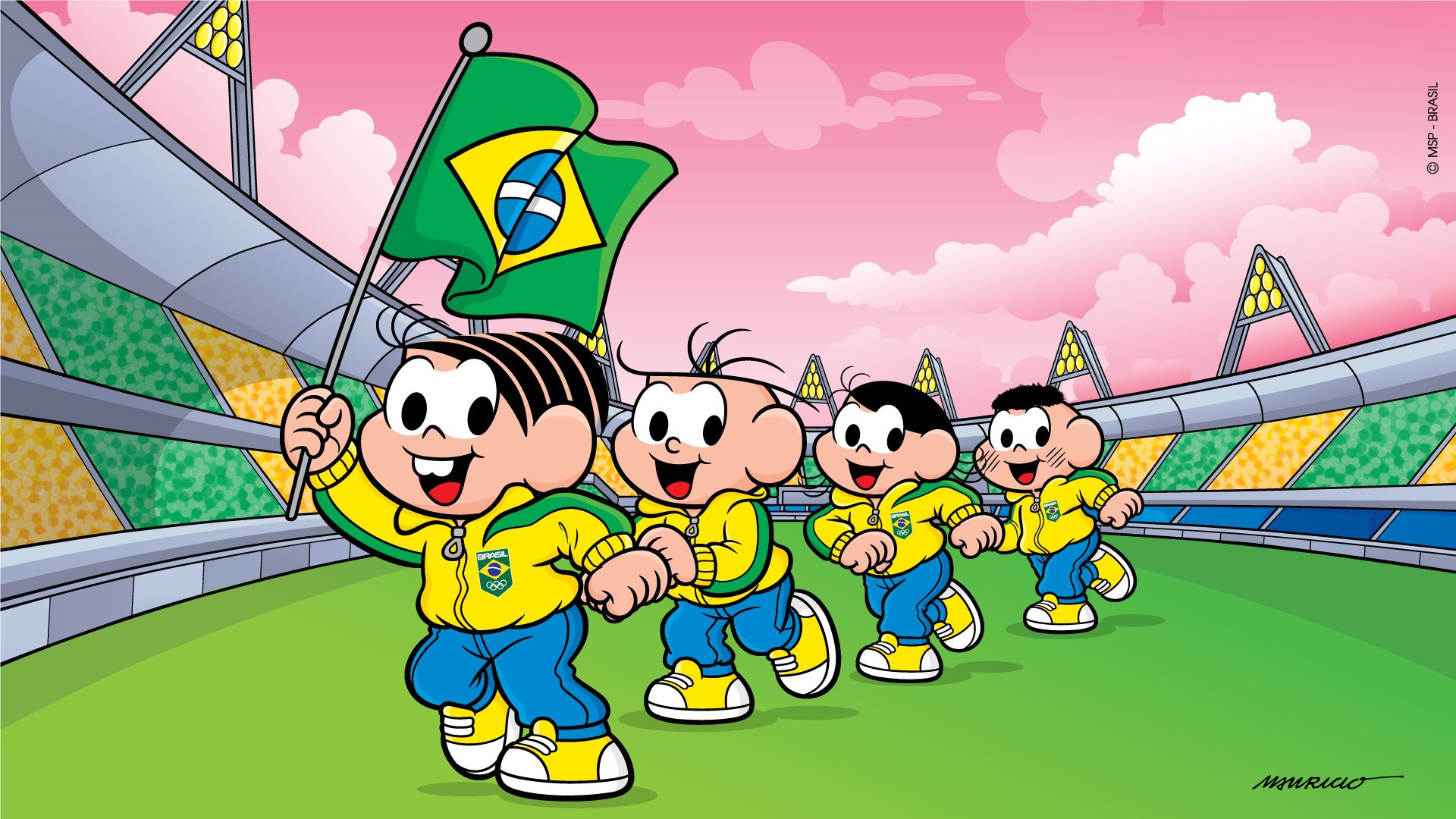 The Brazilian Olympic Committee has announced a Tokyo 2020 partnership with the comic book series Turma da Mônica ©COB/Mauricio de Sousa