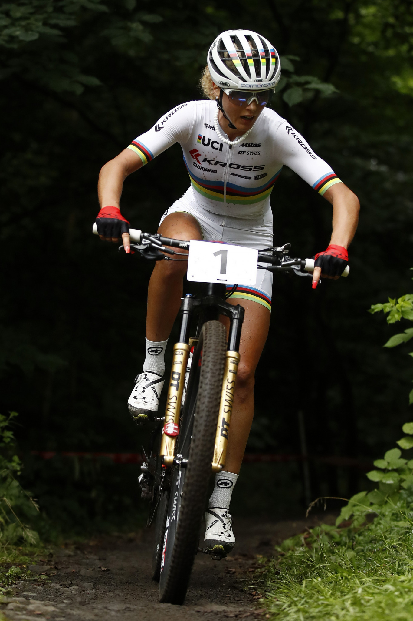 Switzerland's Jolanda Neff is expected to make a strong defence of her title at the UEC Mountain Bike European Championships that start in Brno tomorrow ©Getty Images