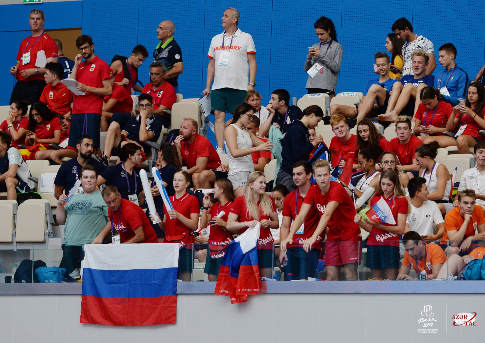 Russia replaced hosts Azerbaijan at the head of the medals table at the EYOF in Baku ©EYOF