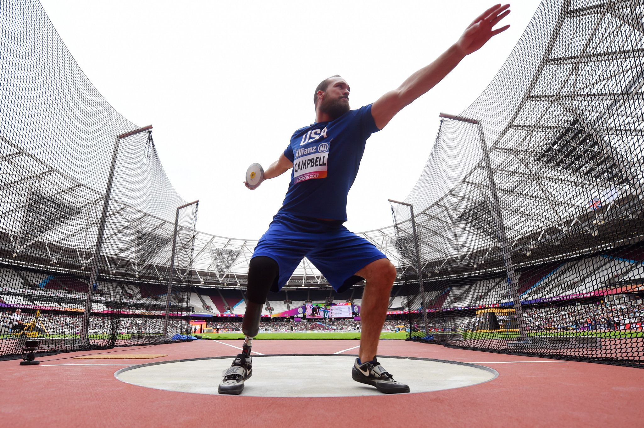 Jeremy Campbell, who has two Olympic gold medals in discus F44 and one in pentathlon P44, will compete at the Lima 2019 Parapan American Games ©Getty Images