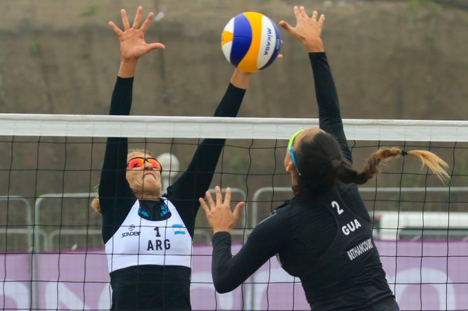 Beach volleyball and handball began at the Lima 2019 Pan American Games ©Lima 2019