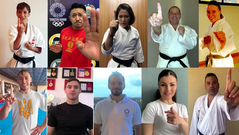 Karate athletes from all over the world have joined a campaign as part of the celebrations marking one-year-to-go until the start of the 2020 Olympic Games in Tokyo ©WKF