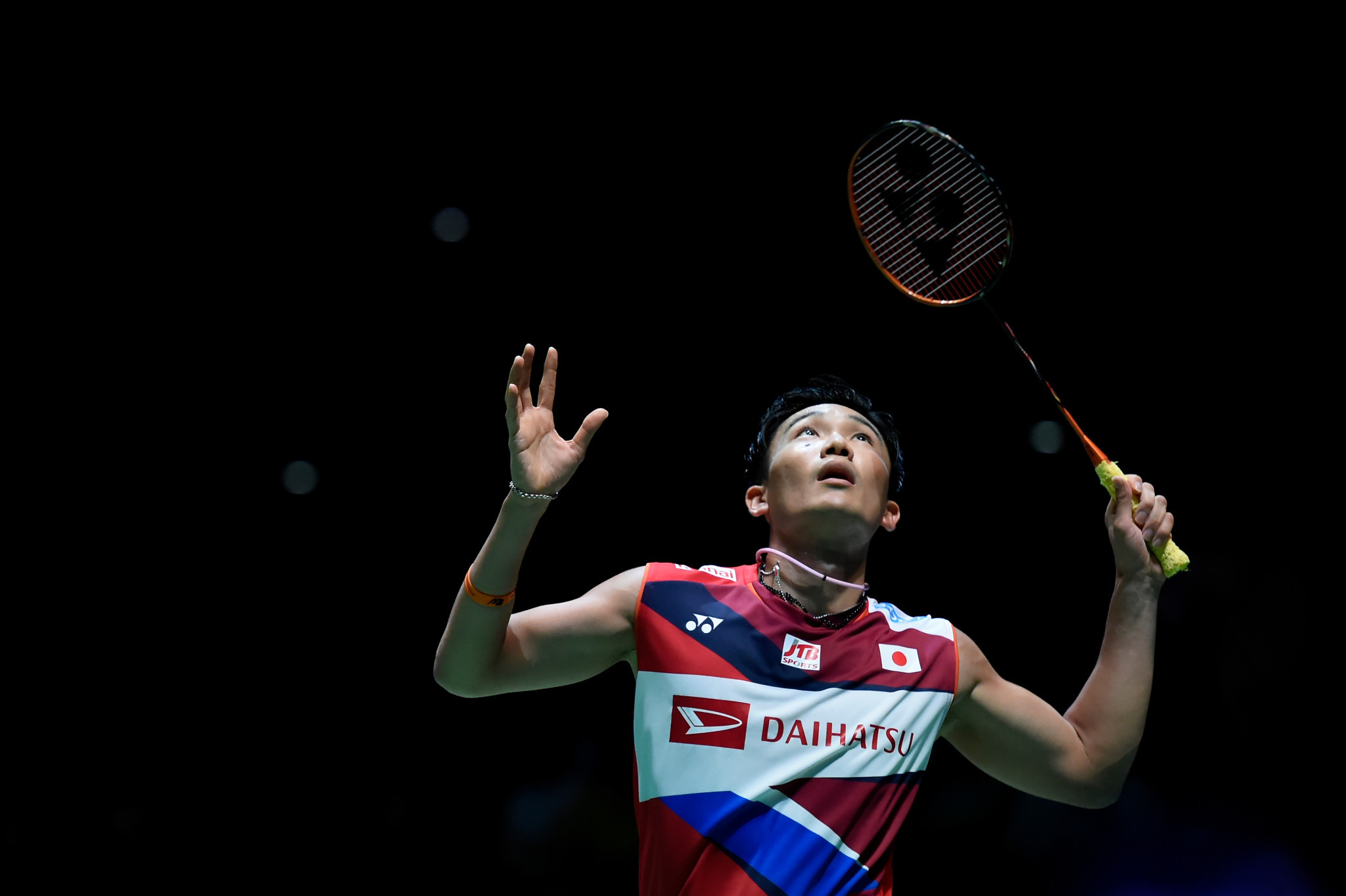 Kento Momota reached the last eight of his home tournament ©Getty Images