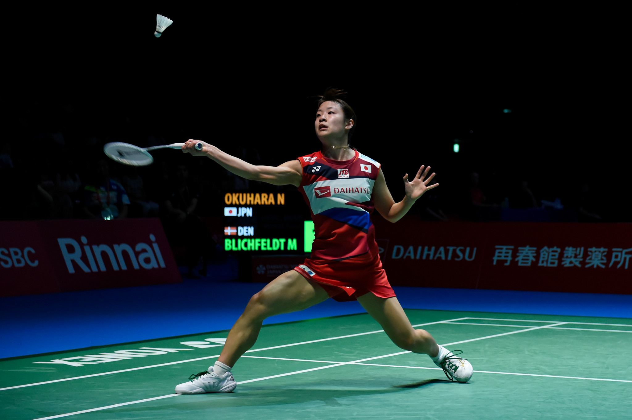 Former world champion Nozomi Okuhara went through in the women's tournament ©Getty Images