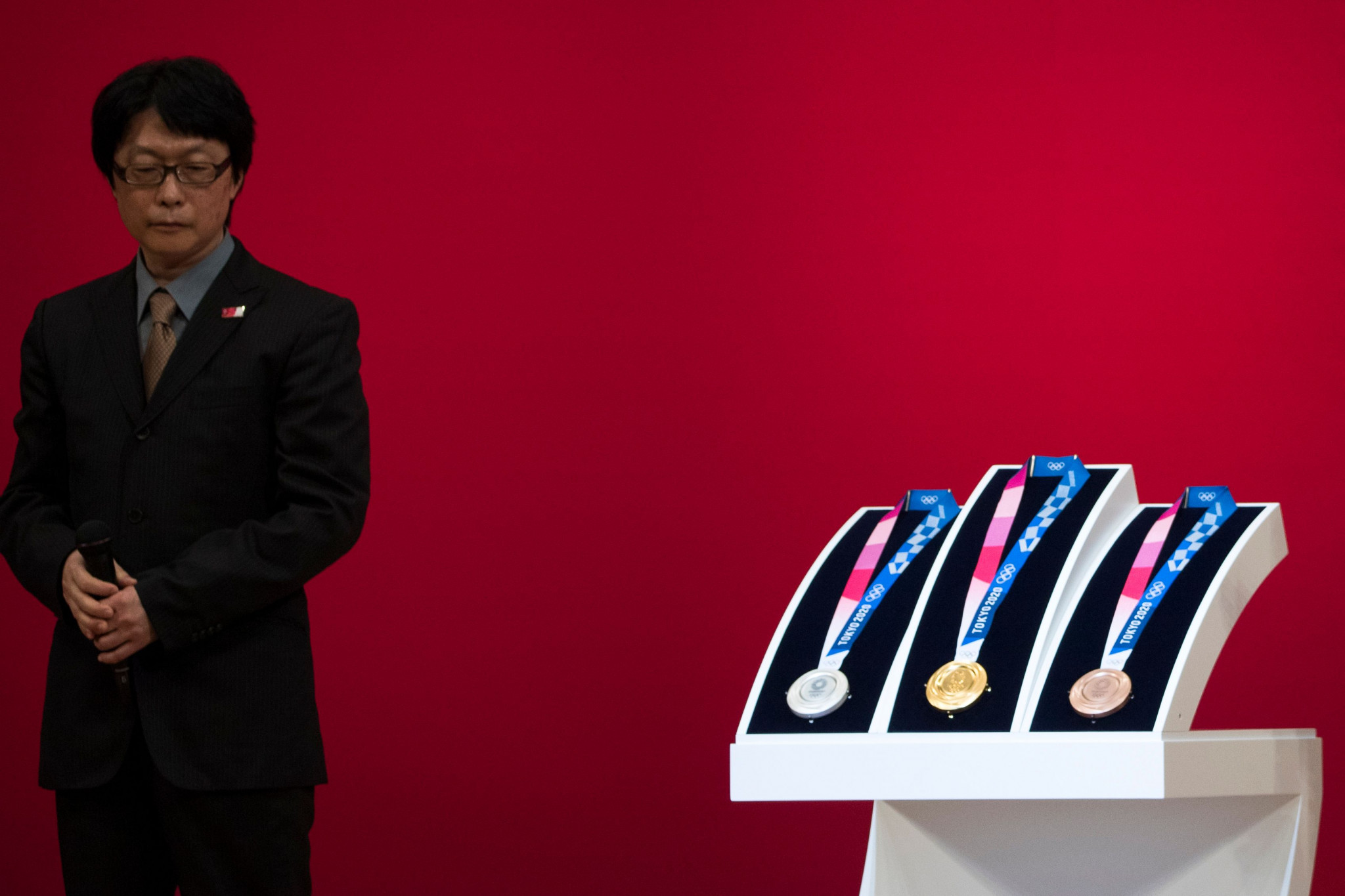 Junichi Kawanishi is the designer of the Tokyo 2020 Olympic Games medals, which were unveiled yesterday ©Getty Images