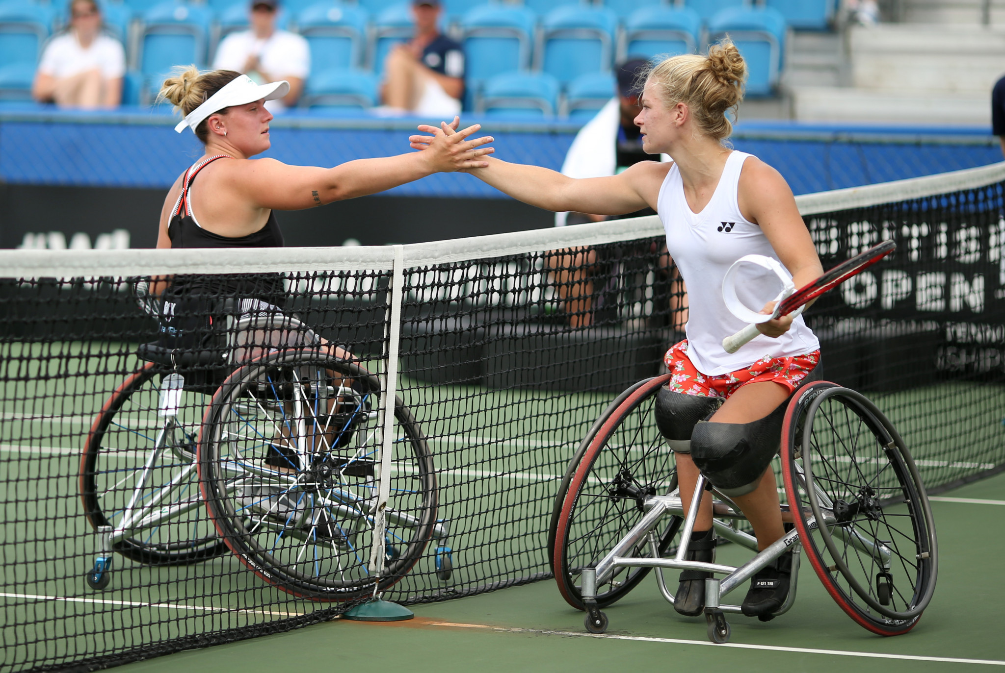 Top seed Diede de Groot of the Netherlands beat Britain's Jordanne Whiley in the quarter-finals of the women's singles ©Getty Images