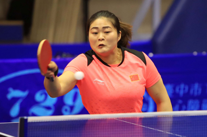 Zhou Ying added team gold to individual gold today at the ITTF Asian Para Championships ©ITTF