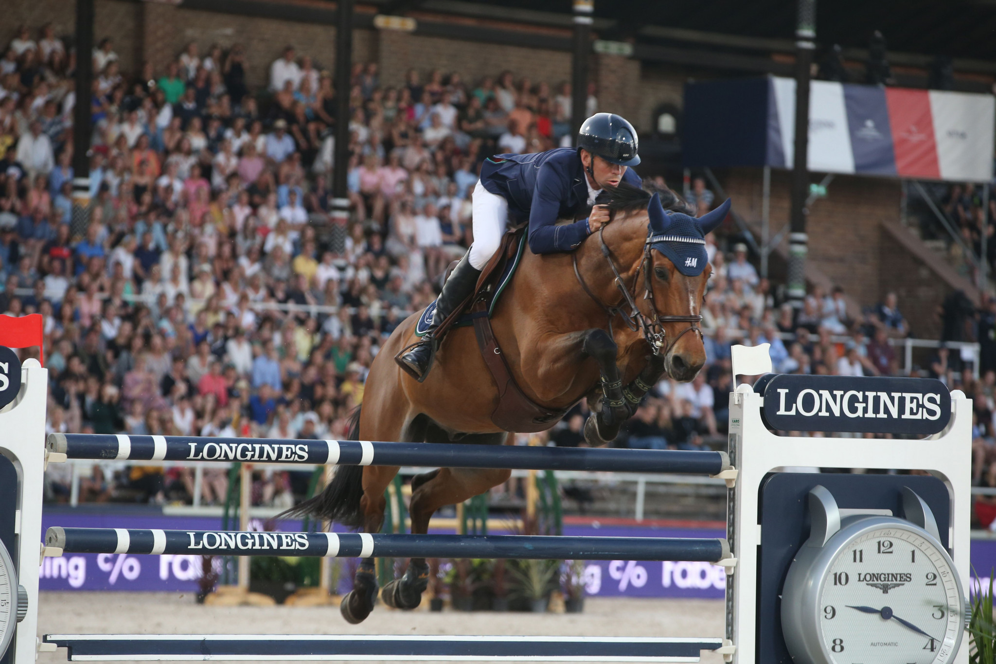 Peder Fredricson helped the Swedish team to victory at Hickstead ©Getty Images