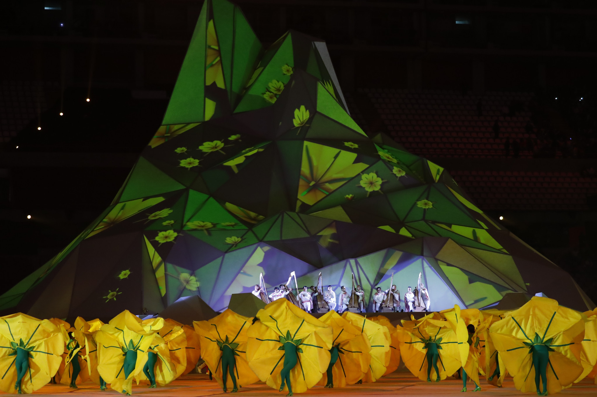 The mountain stage proved central to the Opening Ceremony ©Lima 2019