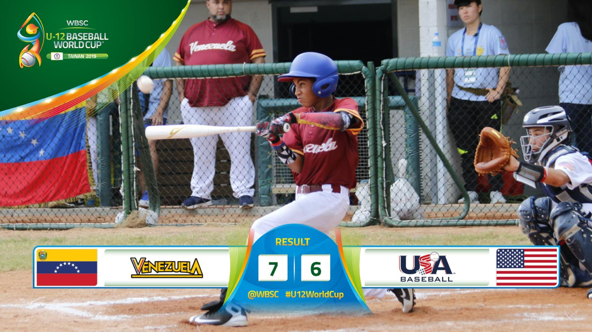 Reigning champions United States defeated at WBSC Under-12 Baseball World Cup 