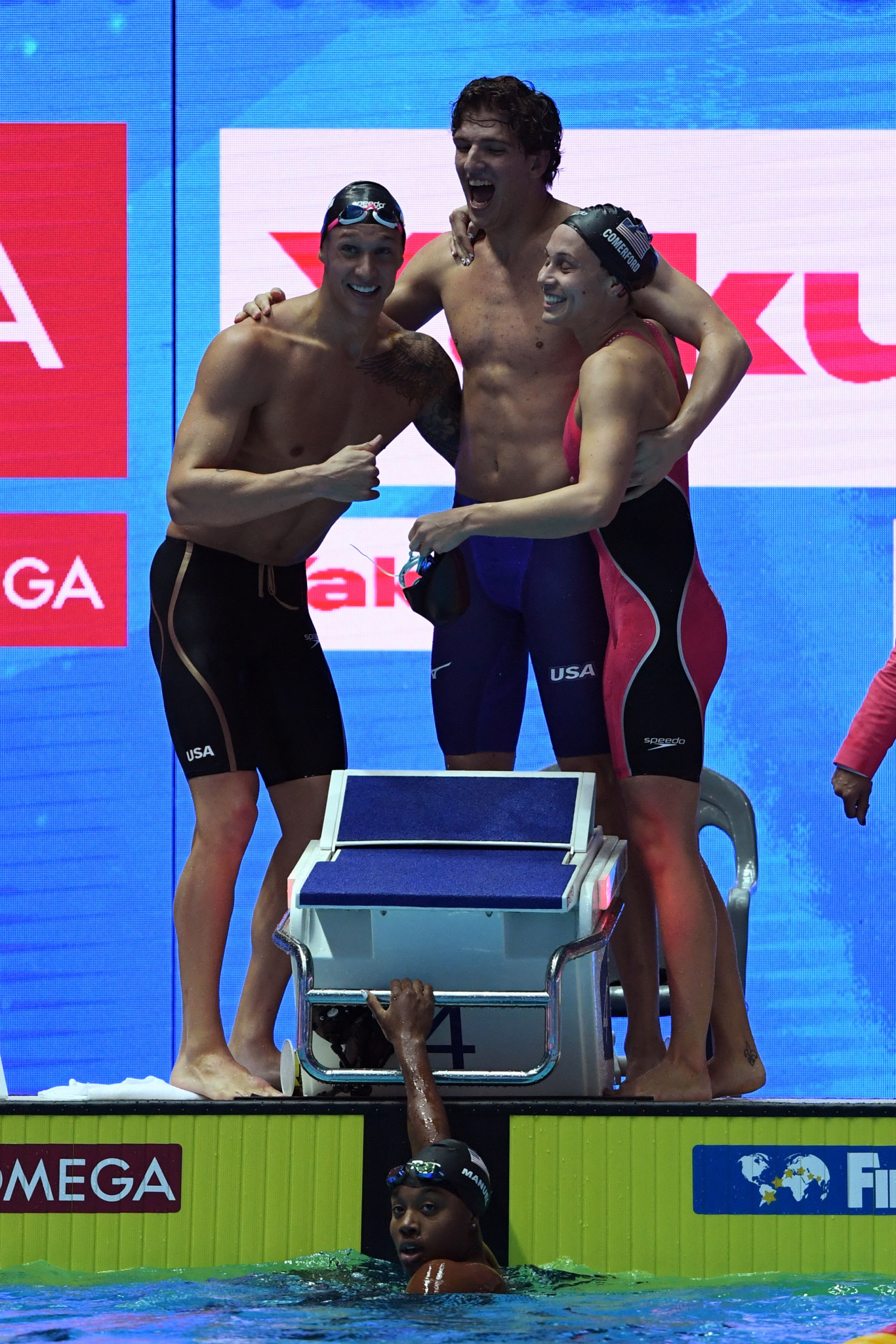 US set 4x100m mixed freestyle relay world record at World Aquatics Championships to complete stunning night of domination