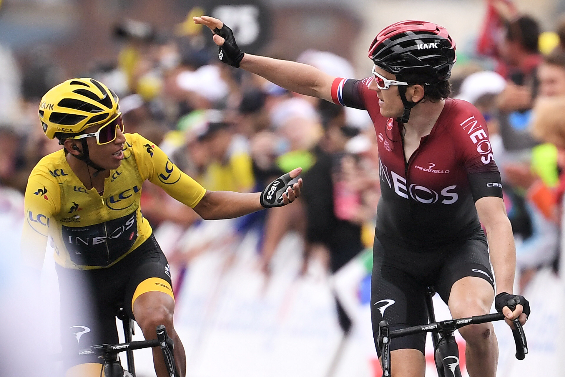 Egan Bernal of Team Ineos is set to become the first Colombian winner of the Tour de France ©Getty Images