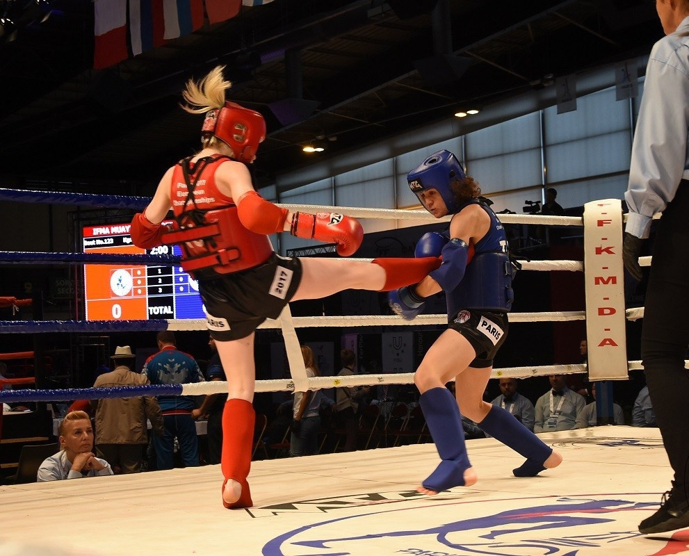 The newly-renamed International Federation of Muaythai Associations has changed its logo to include a female fighter - an important step towards gender equality, they claim ©IFMA
