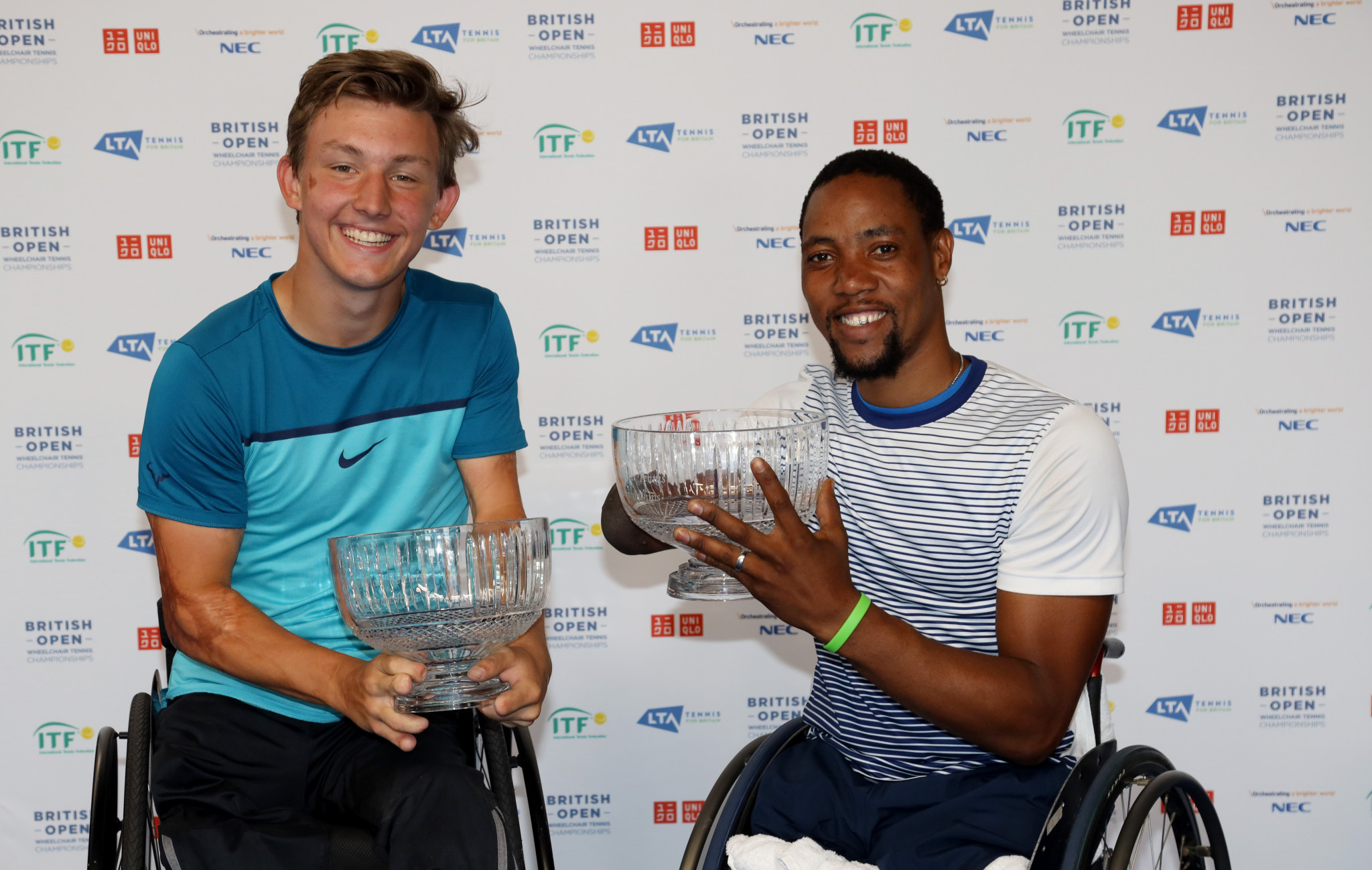 Sixteen-year-old Vink victorious in quad doubles final at rain-affected British Open Wheelchair Tennis Championships