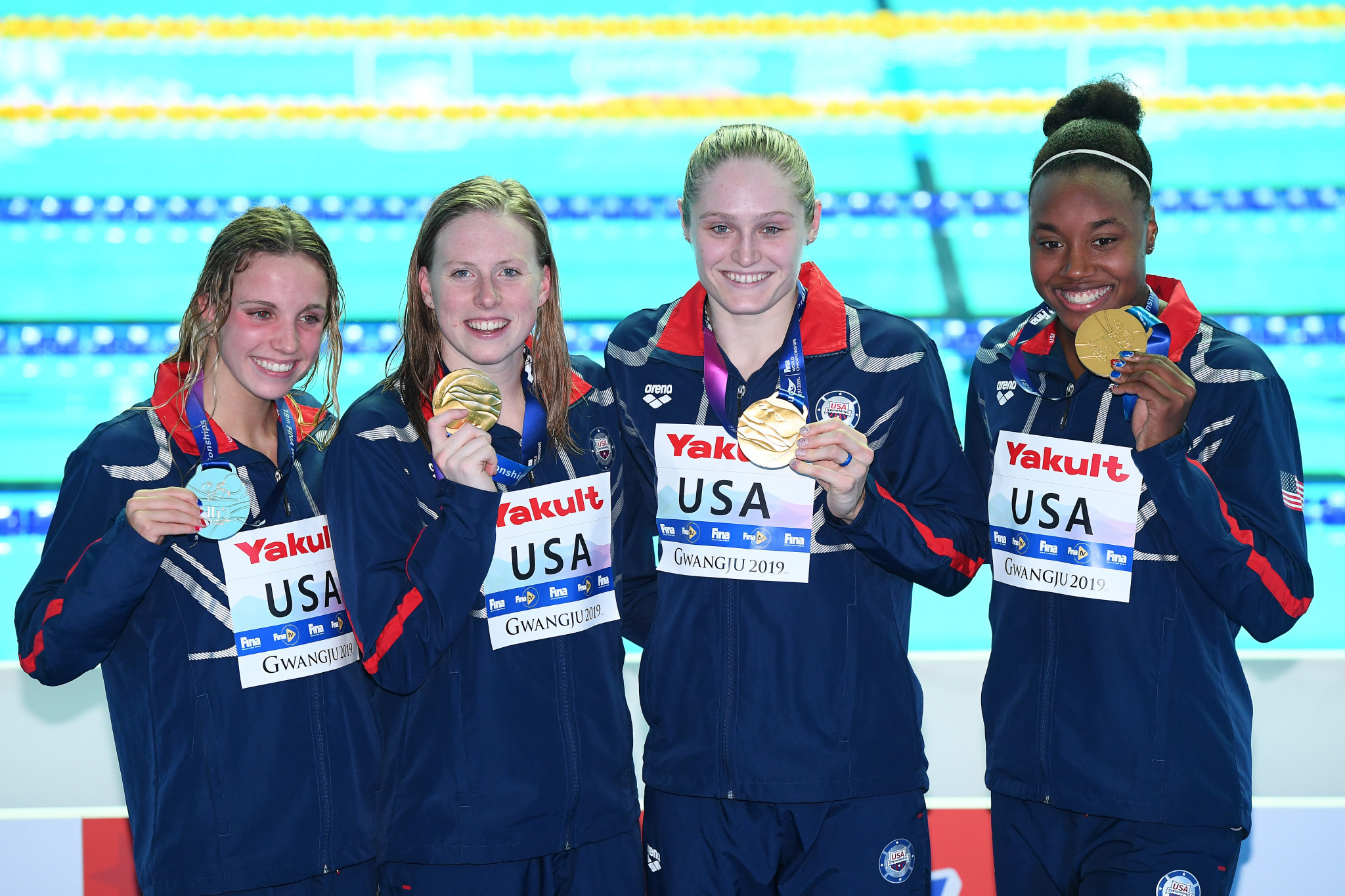 United States break women's medley world record for 13th gold on 2019 World Aquatics Championships final day