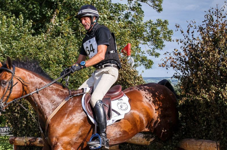 Sir Mark Todd, 63, helping New Zealand to victory in today's FEI Nations Cup Eventing in Ireland in what he later announced would be his final event - unless he changes his mind for a second time ©FEI