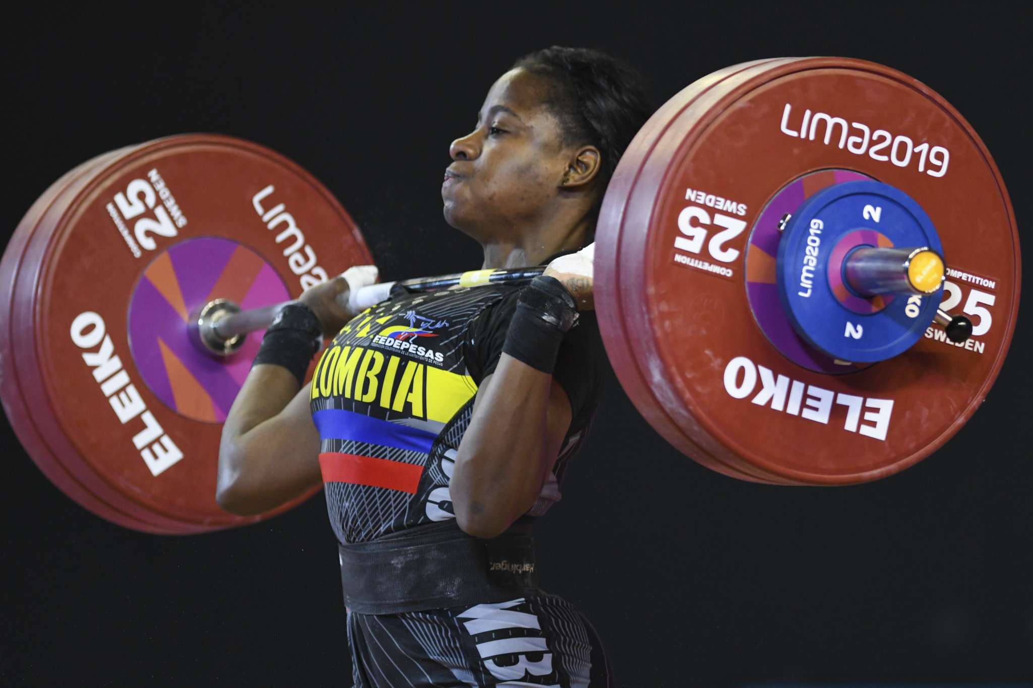 Colombia also finished the day with two weightlifting golds ©Lima 2019