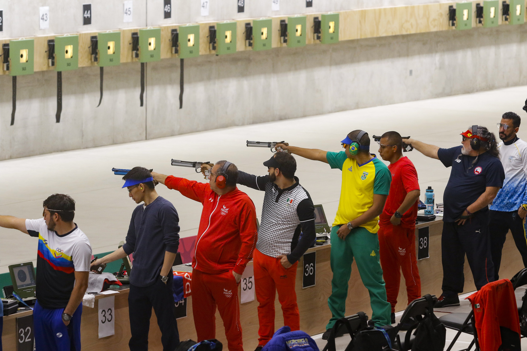 Shooting continued here, with medals awarded in the men's 10m air pistol ©Lima 2019