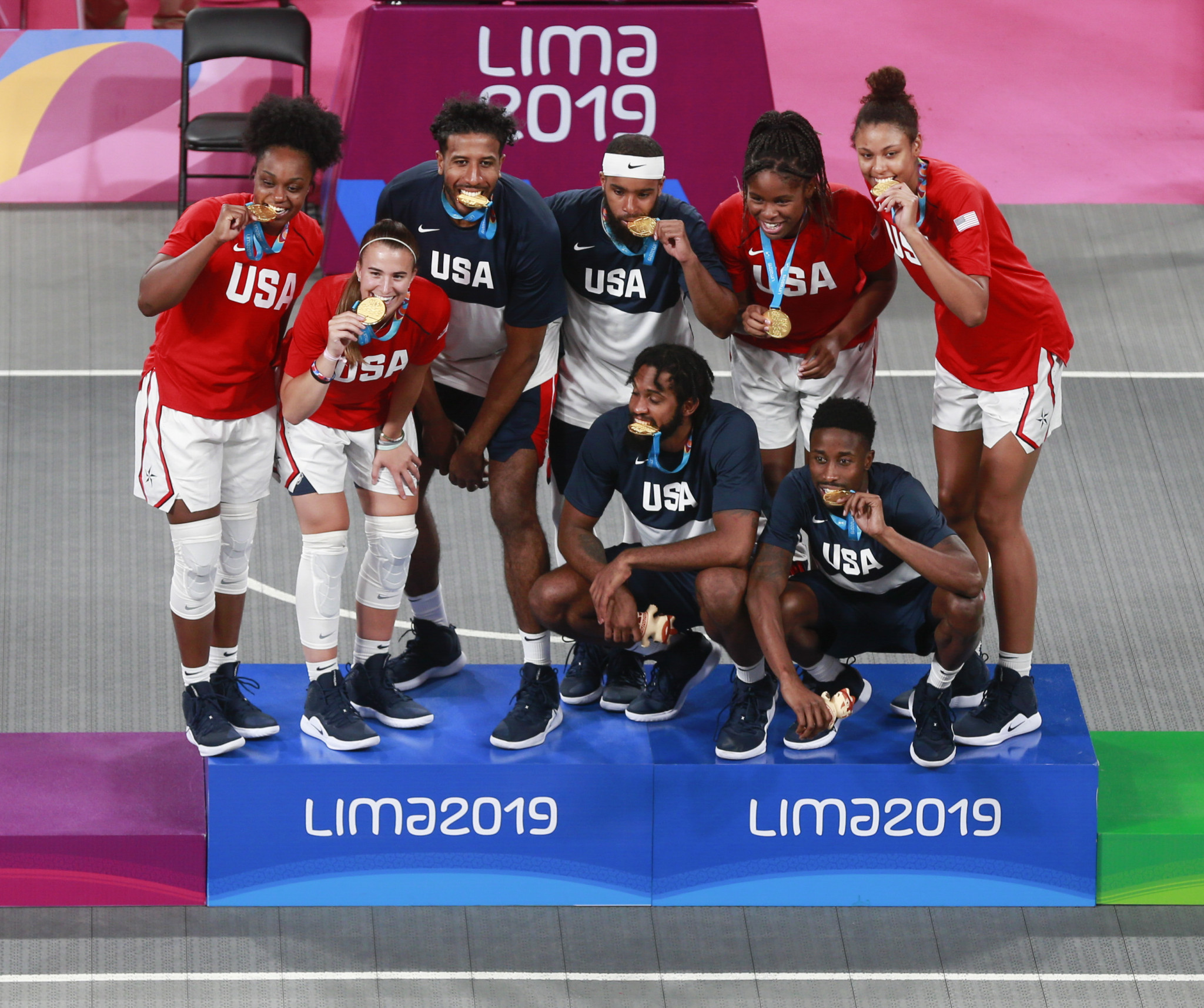 The women's team then defeated Argentina to also win gold ©Lima 2019