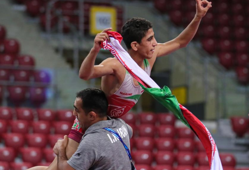 Amouzadkhalili wins back-to-back titles at UWW Cadet World Championships