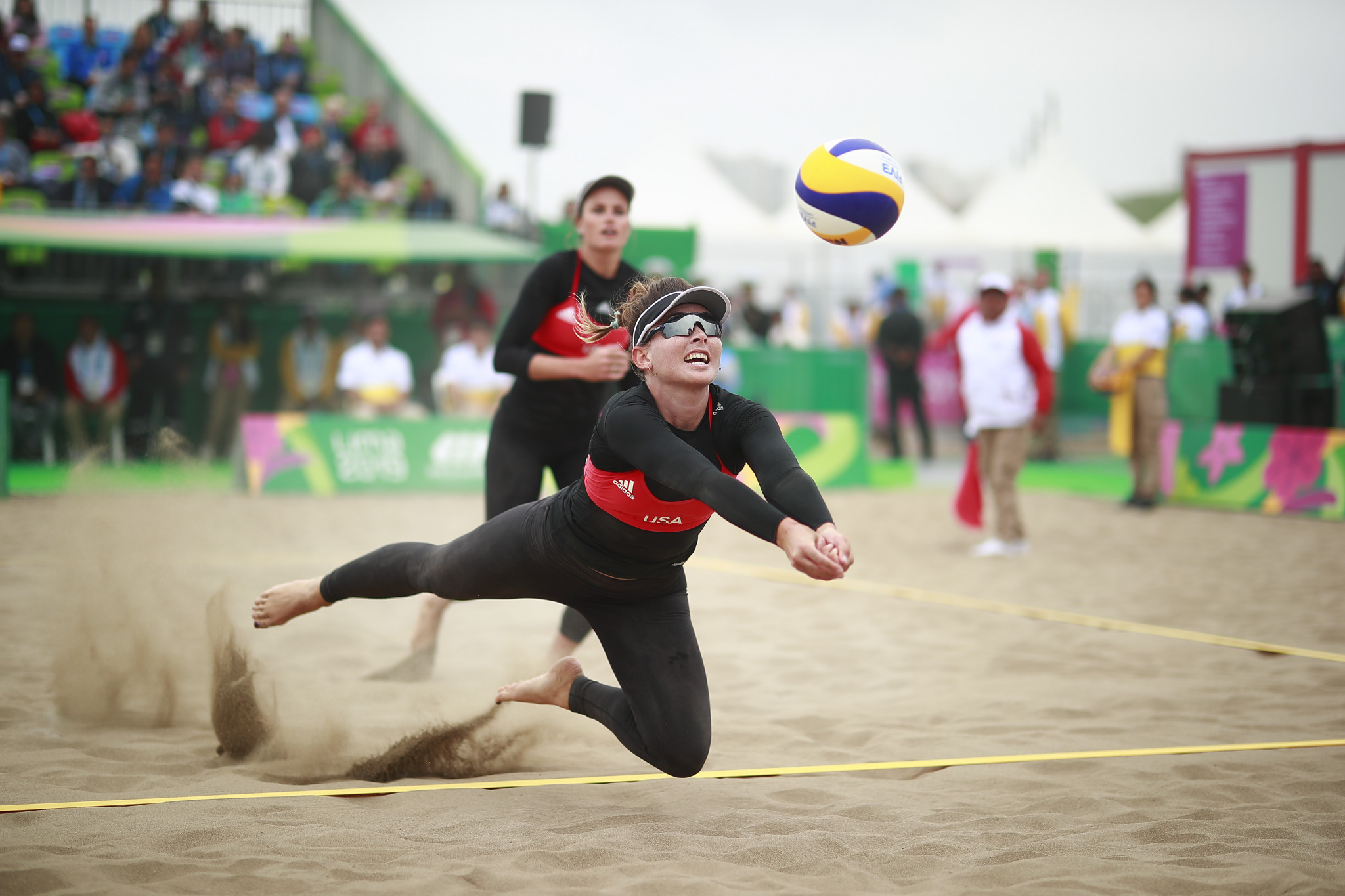 Karissa Cook and Jace Pardon of the United States won the women's beach volleyball ©Lima 2019