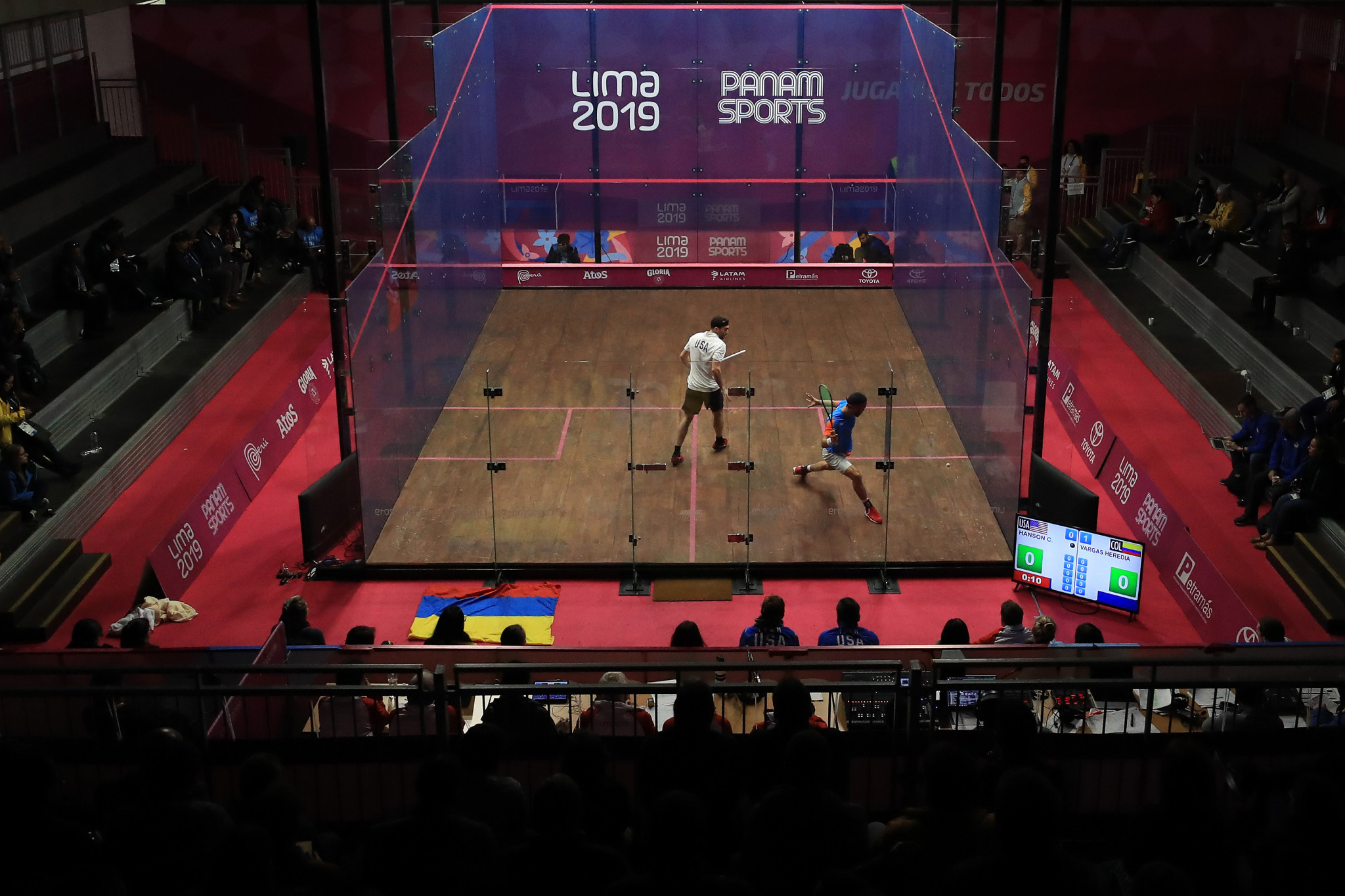 Squash competition concluded with the team finals ©Getty Images