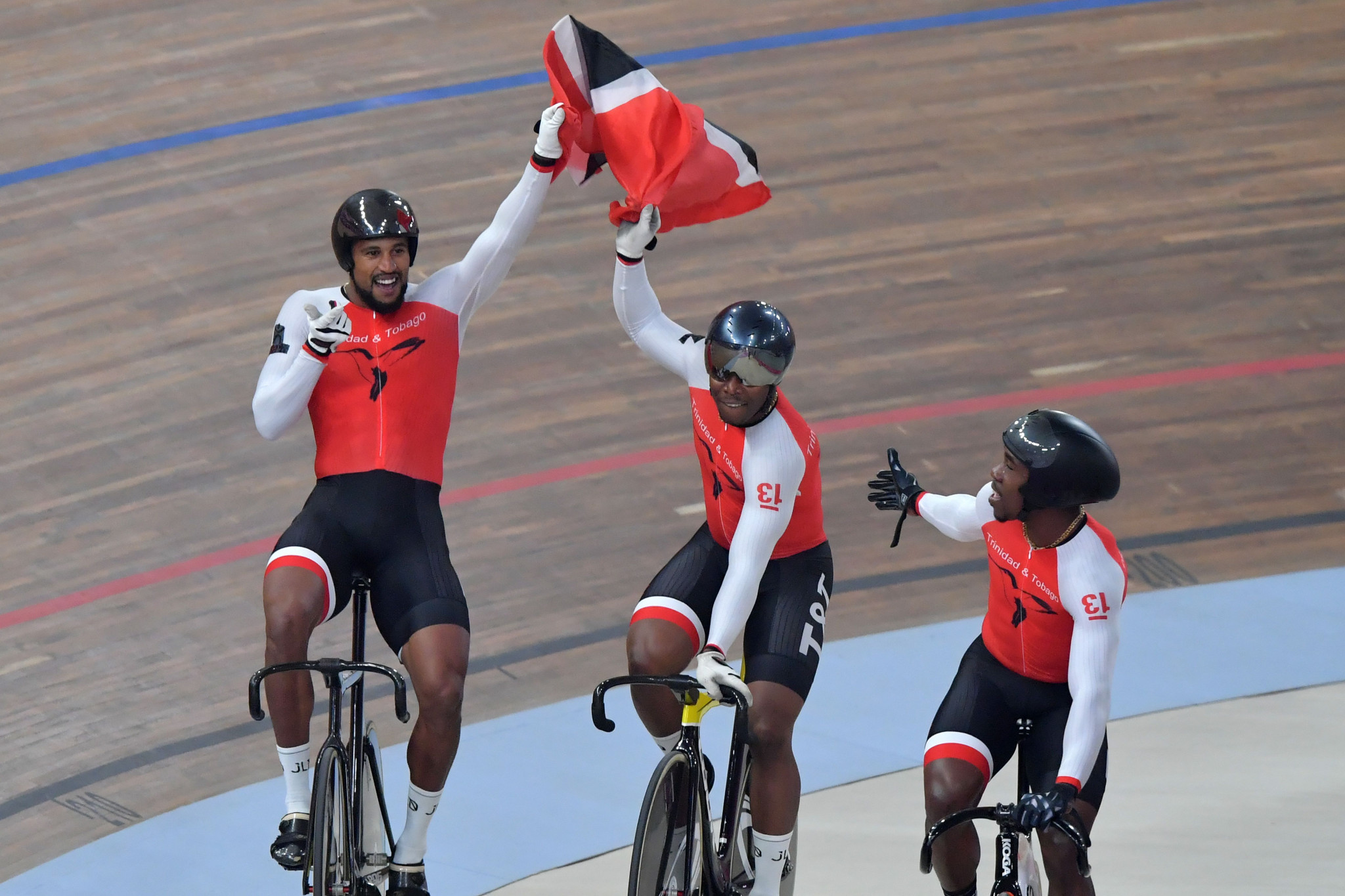 Trinidad and Tobago won the men's team sprint title ©Getty Images
