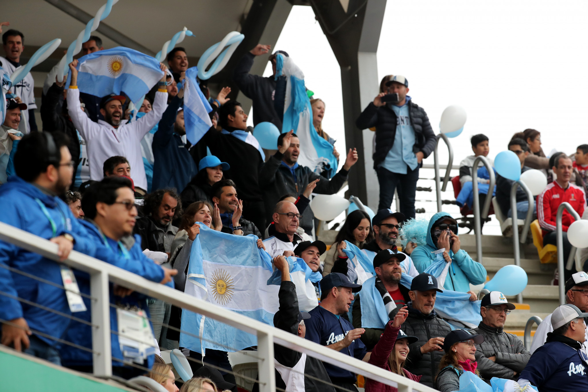 Argentina were well supported in the gold medal match ©Getty Images
