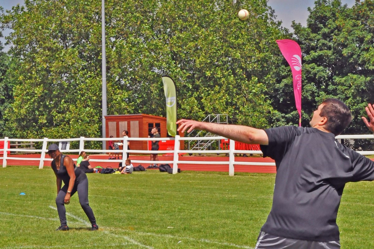Two teams played a slightly adapted version of Baseball5 at the Kent and Medway Business Games  ©Kent Sport