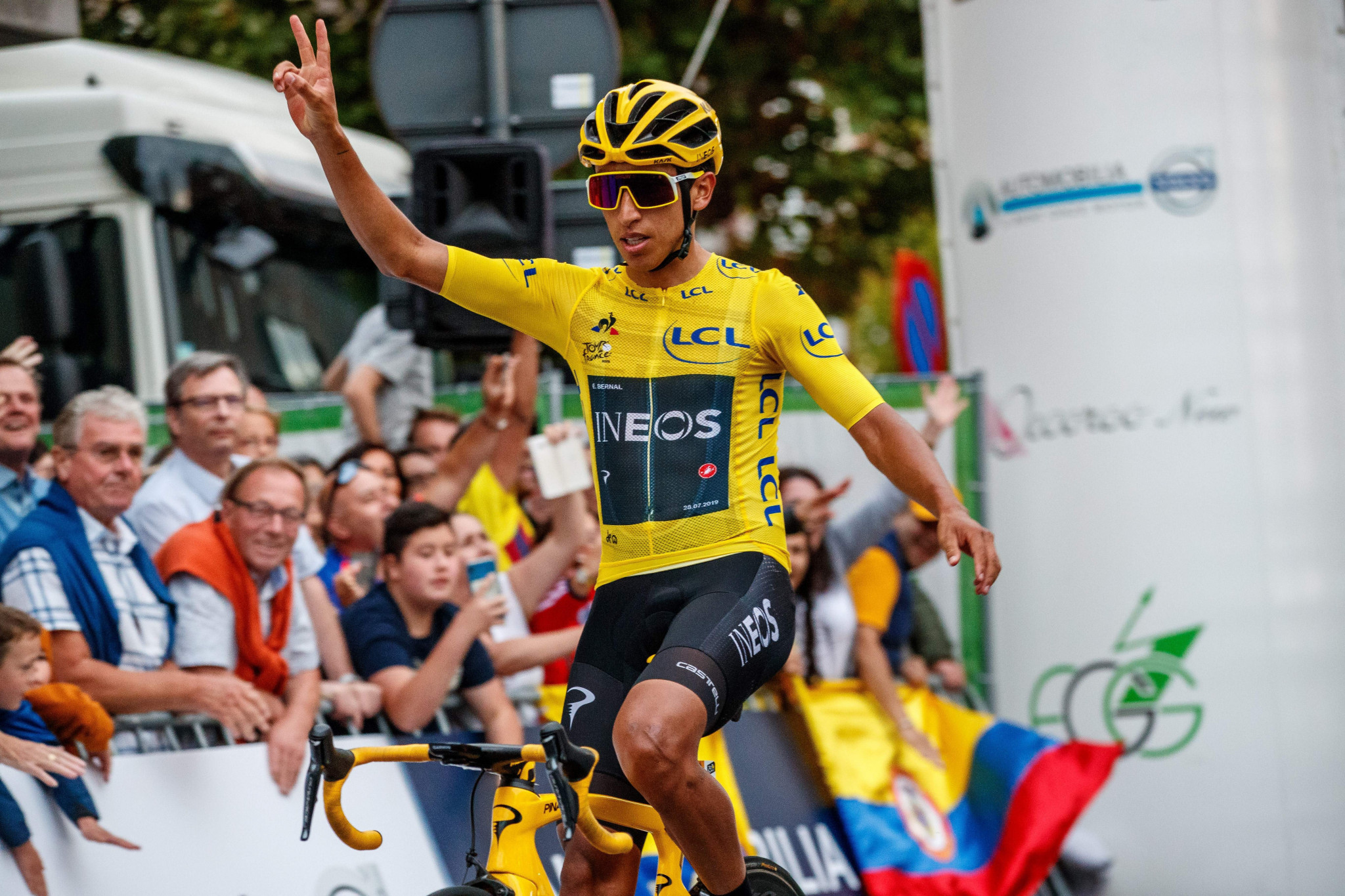 Tour de France champion Egan Bernal will be among the field when the 2019 UCI World Tour continues tomorrow with the Clásica de San Sebastián in Spain ©Getty Images