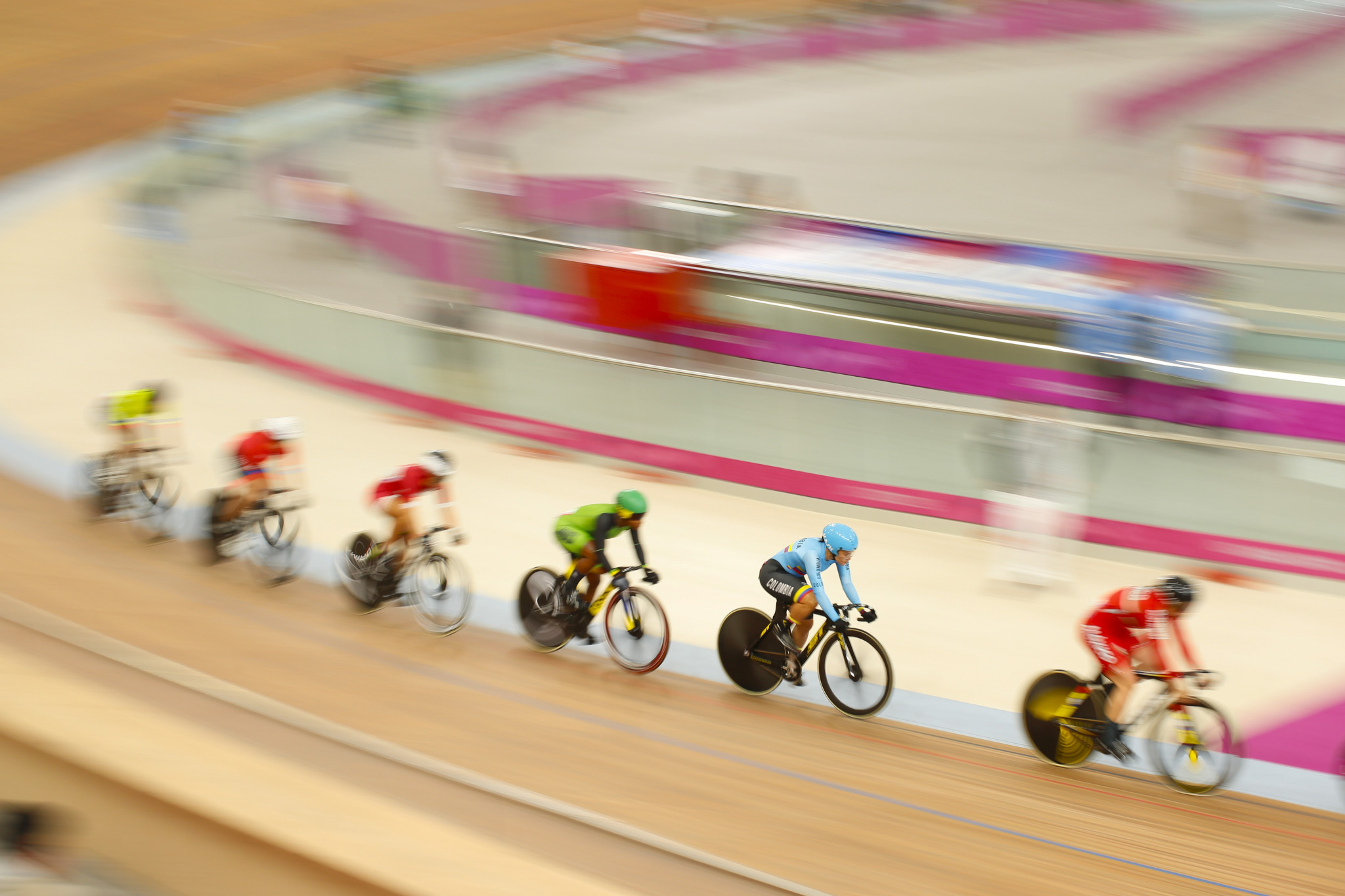Track cycling continued at the Lima 2019 velodrome ©Lima 2019