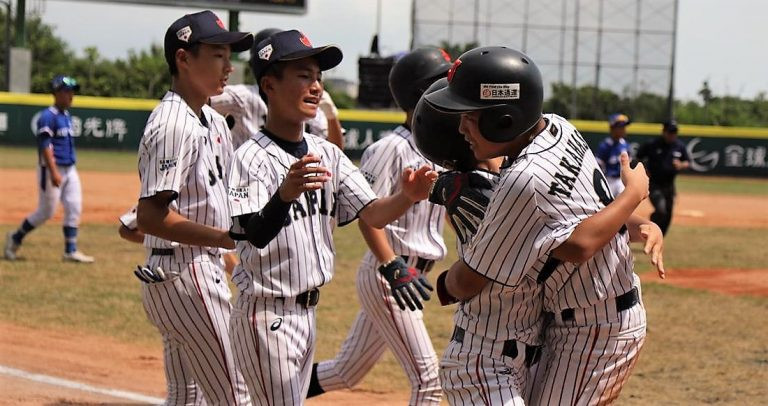 Japan edged out South Korea 8-7 to reach the final of the WBSC Under-12 Baseball World Cup ©WBSC 