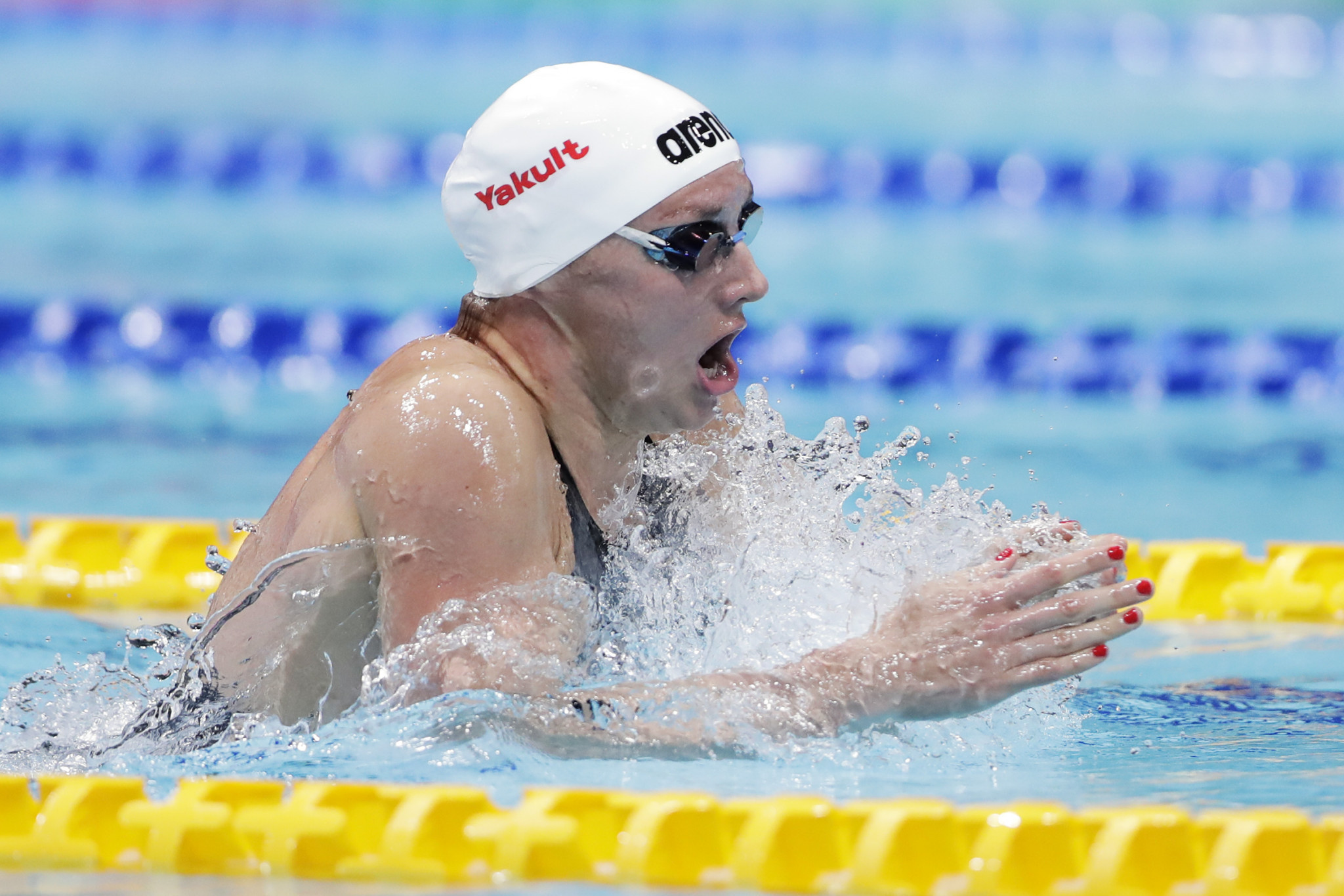Hungary's Katinka Hosszú set an FINA World Cup record in the women's 400m individual medley ©Getty Images