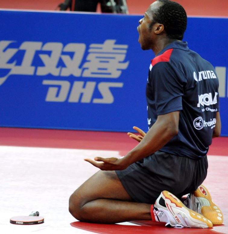 Home favourite and top seed Quadri Aruna recorded back-to-back wins on the opening day of the International Table Tennis Federation Africa Cup in Lagos, Nigeria ©ITTF  