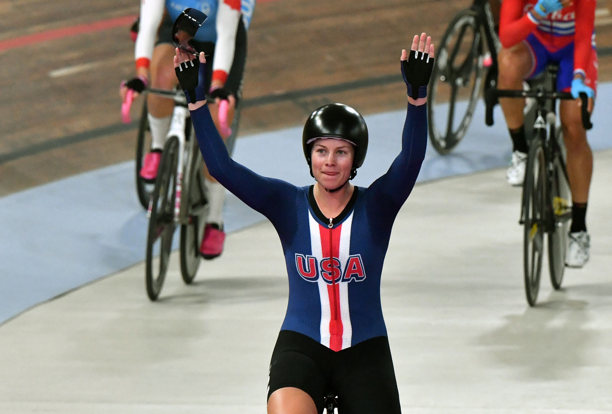 Jennifer Valente also won the omnium in dominant fashion ©Getty Images