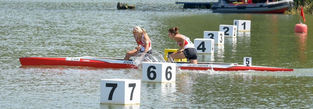 Canada's Sophia Jensen won her third gold medal of the ICF Junior and Under-23 Canoe Sprint World Championships in Pitesti in a repeat of her performance at last year's event in Plovdiv ©ICF