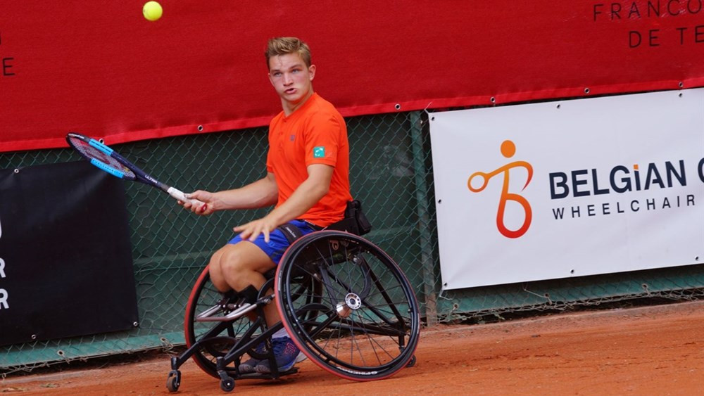 Jef Vandorpe of Belgium battled back against second seed Stefan Olsson of Sweden to win the men's Belgian Wheelchair Tennis Open ©Belgian Open